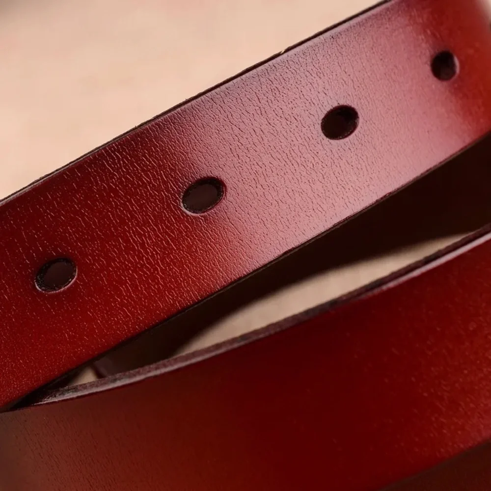 NEW Boutique Genuine Leather Belt, Reddish Brown, Sizes XS-M, XS-L, and L-3X